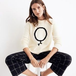 Madewell Female Symbol Knit Pullover Sweater M